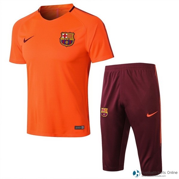 Barcelona Trikot Trainingsshirt Komplett Set 2018-19 Orange Fussballtrikots Günstig